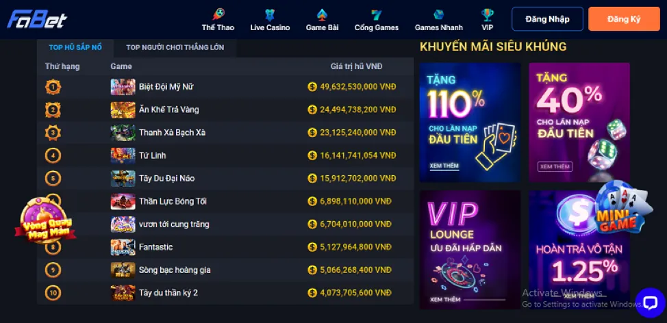 Biểu đồ hoa hồng vuaclub chính thức